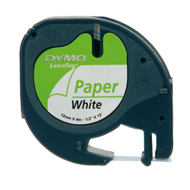 NASTRO DYMO LETRATAG PEARL WHITE PAPER 27935