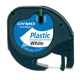NASTRO DYMO LETRATAG PEARL WHITE PLASTIC 27936