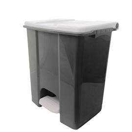 CONTENITORE MOBILE ECOCONTI - A PEDALE - 60 L - PLASTICA RICICLATA - GRIGIO/BIANCO - MEDIAL INTERNATIONAL 97421