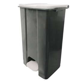 CONTENITORE MOBILE ECOCONTI - A PEDALE - 80 L - PLASTICA RICICLATA - GRIGIO/BIANCO - MEDIAL INTERNATIONAL 97428
