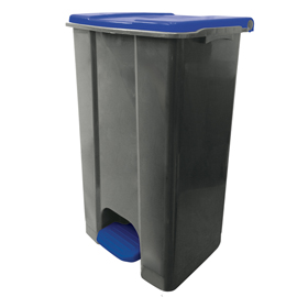 CONTENITORE MOBILE ECOCONTI - A PEDALE - 80 L - PLASTICA RICICLATA - GRIGIO/BLU - MEDIAL INTERNATIONAL 97430