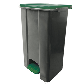 CONTENITORE MOBILE ECOCONTI - A PEDALE - 80 L - PLASTICA RICICLATA - GRIGIO/VERDE - MEDIAL INTERNATIONAL 97433