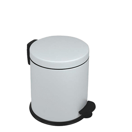 PATTUMIERA A PEDALE NEW BIN BASIC - 5 L - METALLO VERNICIATO - BIANCO - MEDIAL INTERNATIONAL 99694