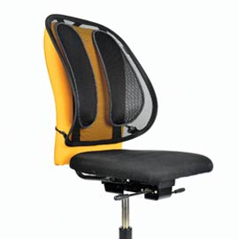 SUPPORTO SCHIENA OFFICE SUITES - 50X45X20 CM - IN TESSUTO A RETE - NERO - FELLOWES 68351