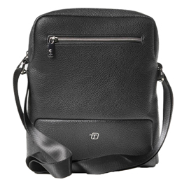 CITY BAG MEDIUM GATE TRENDED - 25 X 30 X 6 CM - ECOPELLE - NERO - INTEMPO 96388