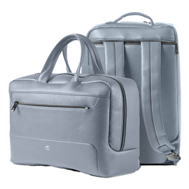 BORSA ZAINABILE BI-BAG GATE TRENDED - 42 X 28 X 14 CM - ECOPELLE - AZZURRO - INTEMPO 96375