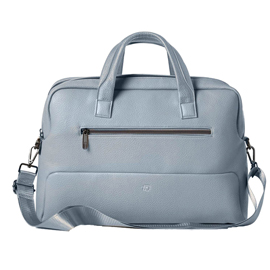 BORSA GATE TRENDED - CON MANICI - 41 X 30 X 15 CM - ECOPELLE - AZZURRO - INTEMPO 96378