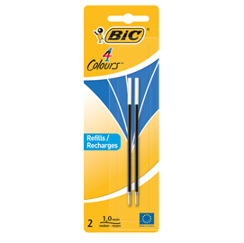 REFILL ROLLER  - PUNTA 1,00MM - BLU - BIC - CONF. 2 PEZZI 78980