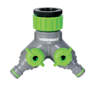 RACCORDO RUBINETTO - 2 USCITE REGOLABILI - VERDEMAX 91959