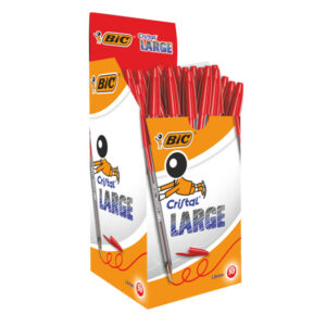 PENNA ROSSO SFERA CRISTAL  - LARGE 1,6 MM - BIC 92068