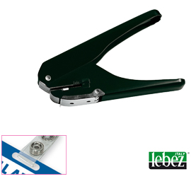 PERFORATORE PER BADGE 9770 - FORO 15X4 MM - NERO - LEBEZ 59599