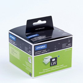 ETICHETTE DYMO LW PLAST.TRASP. 1X260 89X36mm ESSELTE 27799
