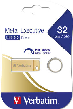 VERBATIM - USB 3.0 METAL EXECUTIVE DRIVE - ORO - 99105 - 32GB VERB99105