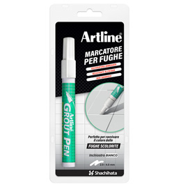 MARCATORE PERMANENTE PER FUGHE GROUT PEN - PUNA A SCALPELLO - TRATTO 2,0-4,0 MM - BIANCO - ARTLINE 101132