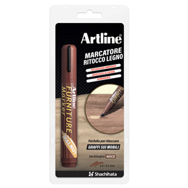 MARCATORE PERMANENTE PER LEGNO FURNITURE MARKER - PUNTA A SCALPELLO - TRATTO 2,0-5,0 MM - NOCE - ARTLINE 101135