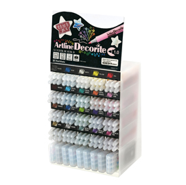 MARCATORE DECORITE - PUNTA TONDA - COLORI ASSORTITI - ARTLINE - ESPOSITORE 156 PEZZI 93105