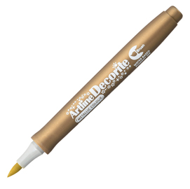 MARCATORE DECORITE - PUNTA PENNELLO - ORO - ARTLINE 94015