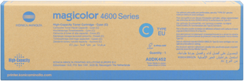 KONICA MINOLTA - TONER - CIANO - A0DK452 - 8.000 PAG KONMC4650HCC