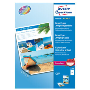 CARTA LUCIDA FOTOGRAFICA A4 200GR. 100FG. AVERY DENNISON 48460