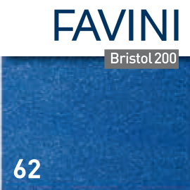 CARTONCINO BRISTOL COLOR - 50 X 70 CM - 200 GR - BLU PRUSSIA 62 - FAVINI - CONF. 25 PEZZI 79311