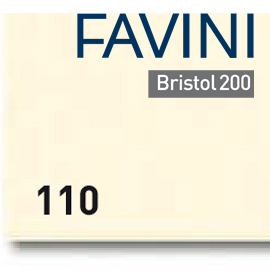 CARTONCINO BRISTOL COLOR - 70X100CM - 200GR - AVORIO 110 - FAVINI - BLISTER 10 FOGLI 65760