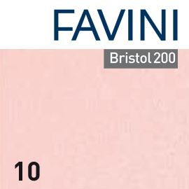 CARTONCINO BRISTOL COLOR - 70X100CM - 200GR - ROSA 10 - FAVINI - BLISTER 10 FOGLI 65768