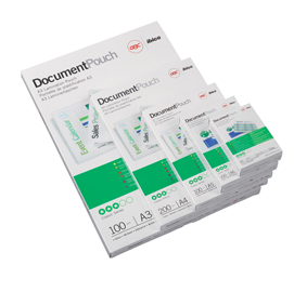 POUCHES BUSINESS CARD 60X90MM 250MY 100PZ. GBC ACCO 27171