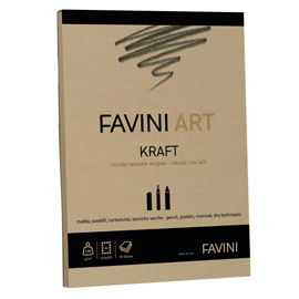 ALBUM COLLATO KRAFT FAVINI ART 50FG 120GR A4 100785