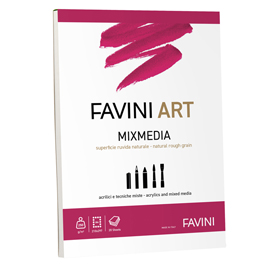 ALBUM COLLATO MIX MEDIA FAVINI ART 20FG 250GR/M2 F.TO A4 100786