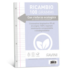 RICAMBI C-RINFORZO ECOLOGICO - A4 - 100 GR - 40 FG - RIGO DI 3A - FAVINI 90735