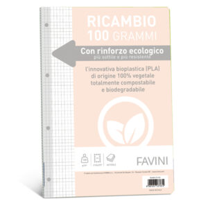 RICAMBI C-RINFORZO ECOLOGICO - A4 - 100 GR - 40 FG - 5 MM - FAVINI 90739