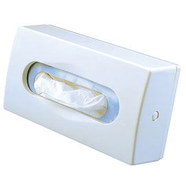 DISPENSER PER VELINE DI CARTA - DA MURO - 27X7X14 CM - BIANCO - MAR PLAST 61105