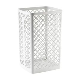 CESTINO GETTACARTA 510 BIANCO LISTELLATO CAPACITA' LT.35 A51001 MAR PLAST 95985