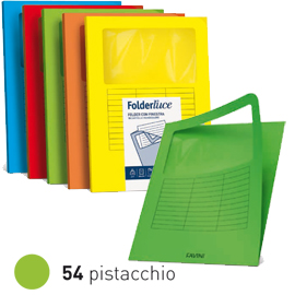 CARTELLINE A L CON FINESTRA - CARTONCINO 140 GR - 22X31 CM - PISTACCHIO - FAVINI - CONF. 10 PEZZI 35489