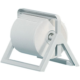 DISPENSER MURALE-DA BANCO PER BOBINE DI CARTA - ABS - 25X30,5X44 CM - BIANCO - MAR PLAST 61084