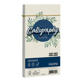 BUSTA CALLIGRAPHY REMAKE -  110 X 220 MM - 120 GR - PERLA - FAVINI - CONF. 25 PEZZI 100417
