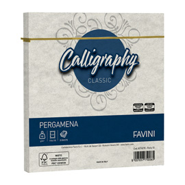 BUSTA CALLIGRAPHY PERGAMENA -  170 X 170 MM - 90 GR - PERLA 10 - FAVINI - CONF. 25 PEZZI 100416