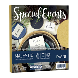 BUSTA SPECIAL EVENTS - 170 X 170 MM - 120 GR - ORO - FAVINI - CONF. 10 BUSTE 100444