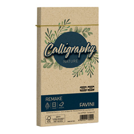 BUSTA CALLIGRAPHY REMAKE -  110 X 220 MM - 120 GR - SPIAGGIA - FAVINI - CONF. 25 PEZZI 100422