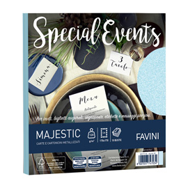 BUSTA SPECIAL EVENTS - 170 X 170 MM - 120 GR - AZZURRO - FAVINI - CONF. 10 BUSTE 100442