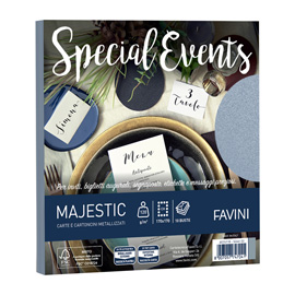 BUSTA SPECIAL EVENTS - 170 X 170 MM - 120 GR - ARGENTO - FAVINI - CONF. 10 BUSTE 100443