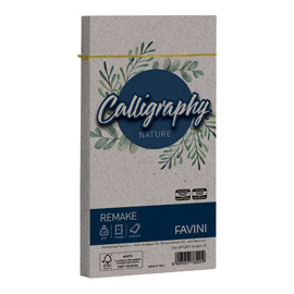 BUSTA CALLIGRAPHY REMAKE -  110 X 220 MM - 120 GR - SCOGLIO - FAVINI - CONF. 25 PEZZI 100423