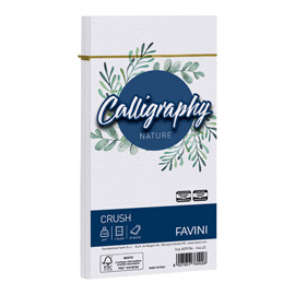 BUSTA CALLIGRAPHY NATURE CRUSH - 110 X 220 MM - 120 GR - UVA - FAVINI - CONF. 25 PEZZI 94688