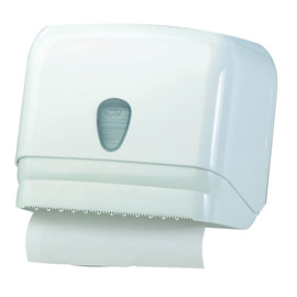 DISPENSER PER ASCIUGAMANI IN ROTOLO-FOGLI - 30X19,5X25,1 CM - BIANCO - MAR PLAST 64273