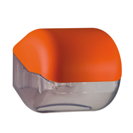 DISPENSER SOFT TOUCH DI CARTA IGIENICA - 15X4,8X14 CM - PLASTICA - ARANCIO - MAR PLAST 64280