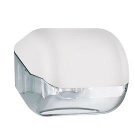 DISPENSER SOFT TOUCH DI CARTA IGIENICA - 15X14,8X14 CM - PLASTICA - BIANCO - MAR PLAST 73964