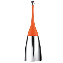 PORTASCOPINO SOFT TOUCH - 12X12X48,5 CM - ARANCIO-ACCIAIO LUCIDO - MAR PLAST 64284