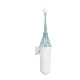 PORTASCOPINO DA PARETE - 480 X 113 X 92 MM - BIANCO / AZZURRO - REPLAST 94889