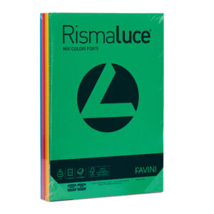 CARTA RISMALUCE A4 GR.140 PROMO 6COLORI ASS.TI 200FG. FAVINI 32733