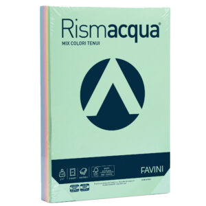 CARTA RISMACQUA A4 GR.140 PROMO 5COLORI ASS.TI 200FG. FAVINI 32749
